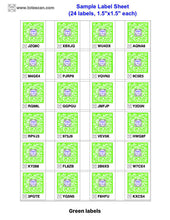Load image into Gallery viewer, Downloadable ToteScan® labels - Small (1.5"x1.5" labels, 24 labels per page)