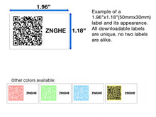 Load image into Gallery viewer, Downloadable ToteScan® labels - Single sheet labels for thermal/label printers (various sizes/colors)