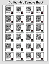 Load image into Gallery viewer, (Patriot Packout) Downloadable co-branded ToteScan® labels - Small (1.5"x1.5" labels, 24 labels per sheet)