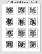 Load image into Gallery viewer, (Patriot Packout) Downloadable co-branded ToteScan® labels ( 2"x2" labels, 12 labels per sheet)
