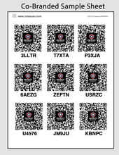 Load image into Gallery viewer, (Patriot Packout) Co-Branded ToteScan QR Labels Bulk Sheets (9 labels/sheet 2.5"x3" labels)
