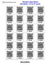 Load image into Gallery viewer, Downloadable ToteScan® labels - Small (1.5"x1.5" labels, 24 labels per page)