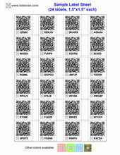 Load image into Gallery viewer, Downloadable ToteScan® labels - Small (1.5&quot;x1.5&quot; labels, 24 labels per page)
