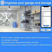 Load image into Gallery viewer, ToteScan HD  (Heavy Duty) Intelligent QR Labels for Organization/Moving/Storage (48 Unique Labels, 1.5&quot;x1.5&quot;)
