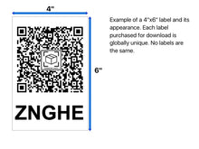 Load image into Gallery viewer, Downloadable ToteScan® labels - Extra Large (4&quot;x6&quot; label)
